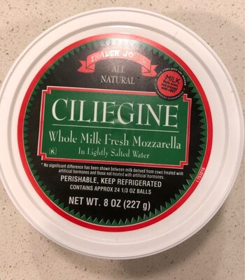 Ciliegine whole milk fresh mozarella - 00192934