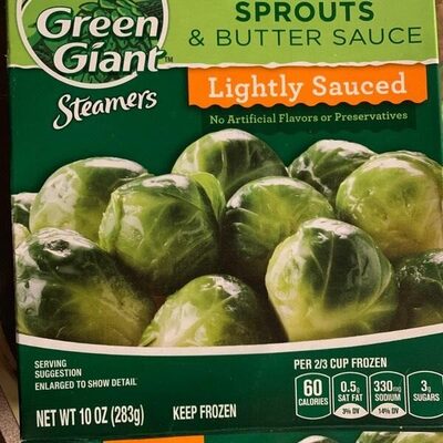 Steamers frozen baby brussel sprouts & butter sauce - 0020000001401