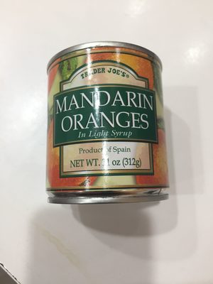 Mandarin Oranges In Light Syrup - 00206099