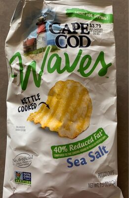 Waves Kettle Cooked Potato Chips - 0020685002694