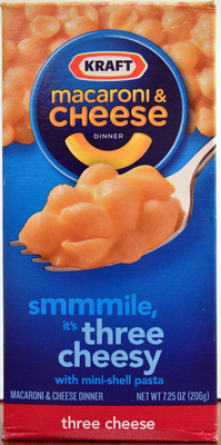 Kraft Macaroni & Cheese Dinner three cheese - 0021000653218