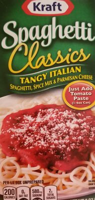 kraft spaghetti classics tangy Italian - 0021000658800