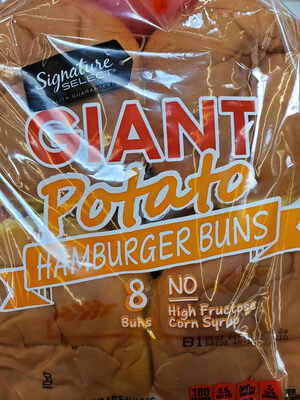 Giant potato hamburger buns - 0021130184972