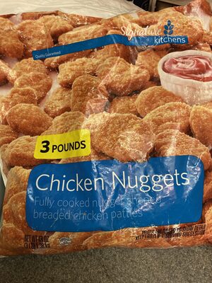 Fully cooked nugget shaped breaded chicken patties, chicken nuggets - 0021130210565