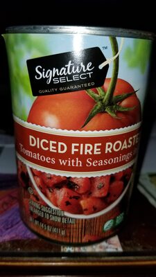 Diced fire roasted tomatoes with seasonings in juice - 0021130338139
