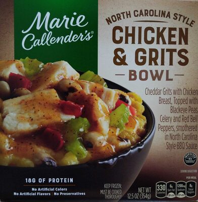 North carolina style chicken & grits bowl, north carolina style - 0021131000233