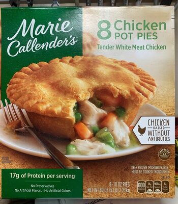 Chicken pot pies tender white meat chicken - 0021131301521