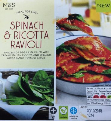 Spinach et ricotta ravioli - 00221443