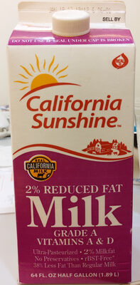 Reduced fat milk - 0025073009873