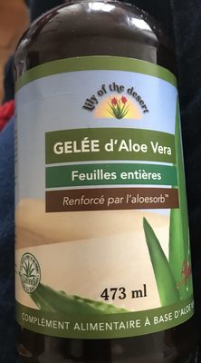 Gelée D'Aloe Vera - 473 ML - Lily of the Desert - 0026395200160
