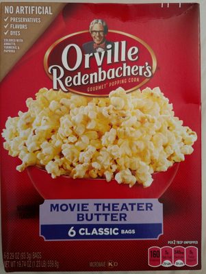 ORVILLE REDENBACHERS Movie Theater Butter Popcorn - 0027000372425
