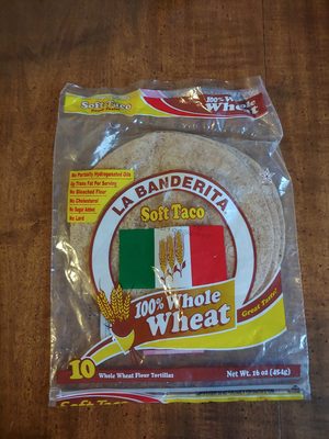 100% whole wheat soft taco - 0027331032227