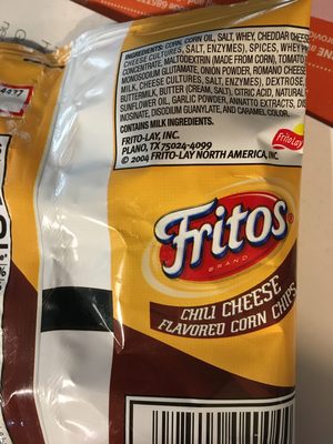 Fritos chilly cheese corn chips - 0028400040044