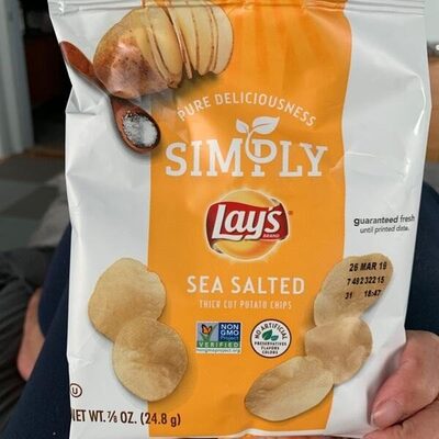 Simply thick cut potato chips - 0028400095730