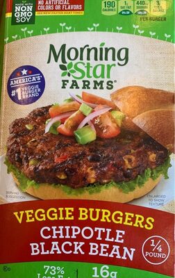 Morningstar Farms Veggie Burgers Spicy Black Bean 50.8oz - 0028989408648