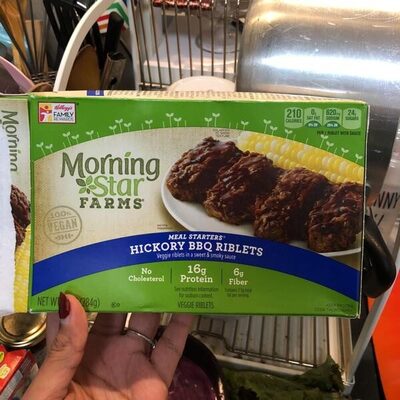 Morningstar Farms Meal Solutions Hickory Bbq Riblet 10oz - 0028989434050