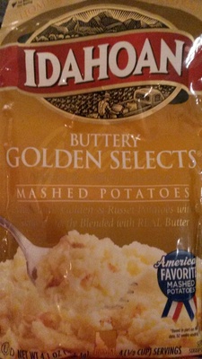 Idahoan, buttery golden selects mashed potatoes - 0029700001353