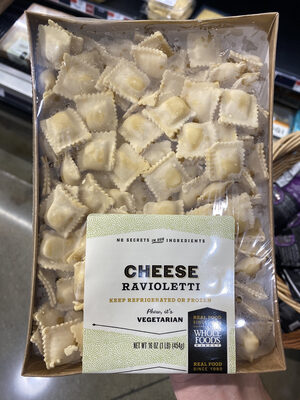 Whole foods market, cheese ravioletti - 0029737502052