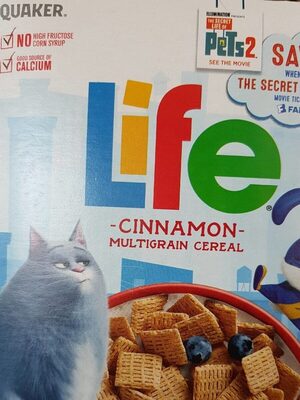 Quaker Life Cinnamon Cereal 13 Ounce Box - 0030000063224
