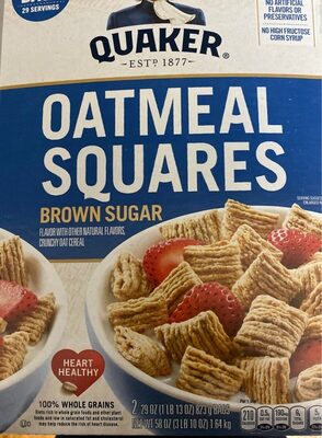 Squares crunchy oat cereal, brown sugar - 0030000440612