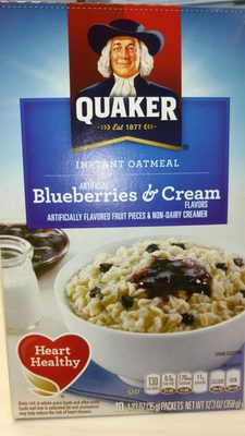 Instant oatmeal blueberries & cream - 0030000560624