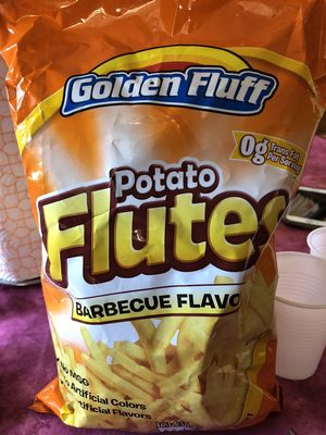 Golden Fluff Potato Flutes BBQ Large - 0030047140728