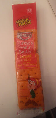 Keebler, cheese & peanut butter sandwich crackers - 0030100125150