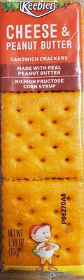 Cheese & peanut butter sandwich crackers - 0030100545378