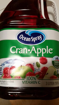 Ocean spray, cran-apple, cranberry apple juice drink, cranberry, apple - 0031200202970