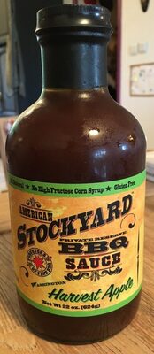 American Stockyard Harvest Apple BBQ Sauce 22 Oz. Bottle 3 PK. - 0032458960988