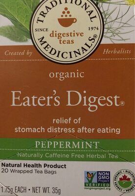 infusion digestive biologique , menthe poivrée - 0032917101648
