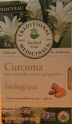 Tisane Curcuma avec reine-des-prés et gingembre - 0032917102102