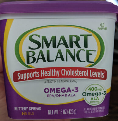 Smart balance, omega-3 buttery spread - 0033776011031