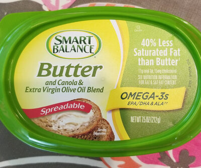 Spreadable butter and canola & extra virgin olive oil blend - 0033776017750