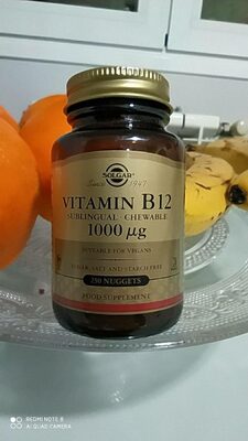 Solgar Sublingual Vitamin B12 1,000 mcg 250 Nuggets - 0033984032309