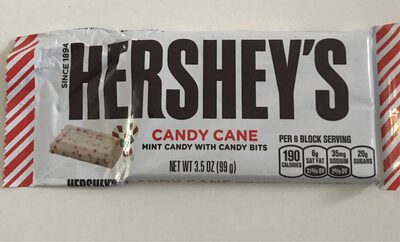 Hershey's Holiday Candy Cane Bar, 3.5 Oz - 0034000013821
