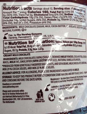 Hershey's Kisses Creamy Milk Chocolate Travel Retail Exclusive - 0034000100040