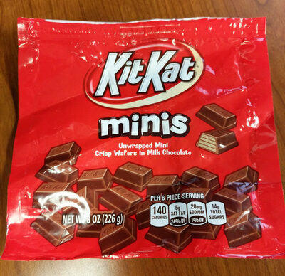 Kit Kat Minis Crisp Wafers In Milk Chocolate, 8 Oz - 0034000138500