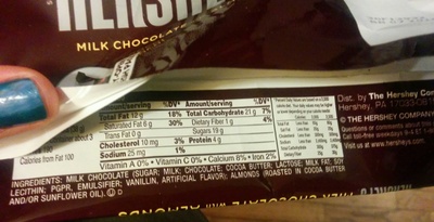 Hershey's Milk Chocolate With Almonds - 4.25 Oz - 0034000171156