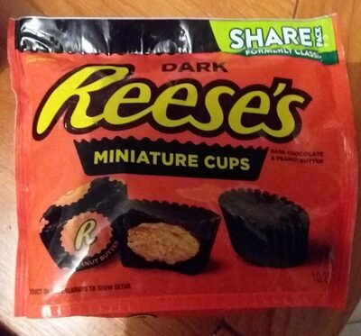 Reese's miniature cups dark chocolate - 0034000432288
