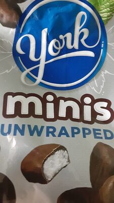 Minis unwrapped dark chocolate covered peppermint patties - 0034000472246
