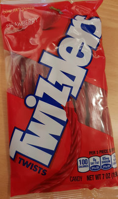 Continental Concession TWZ12 Twizzlers Strawberry Licorice Twizzler - 0034000544028