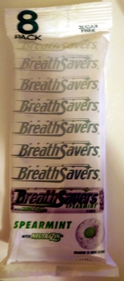 BreathSavers Spearmint 8 Pack - 0034000714322