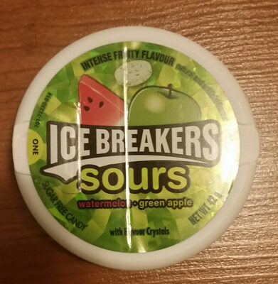 Icebreakers Sours: Watermelon and Green Apple - 0034000722310