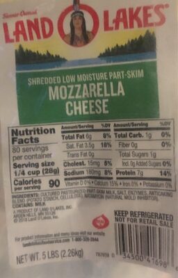 Mozzarella cheese - 0034500416986
