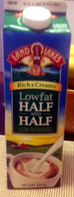 Land o lakes, lowfat half and half - 0034500631044