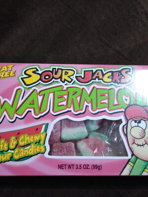 Watermelon soft & chewy mouth-puckering candy!, watermelon - 0034856006169