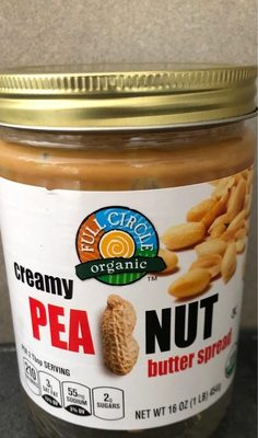No stir creamy peanut butter spread, peanut butter, creamy - 0036800074743