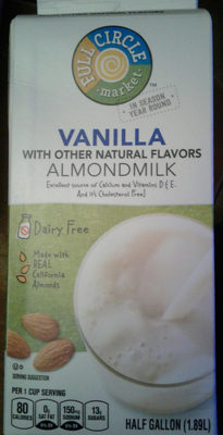 Vanilla almond milk - 0036800335011