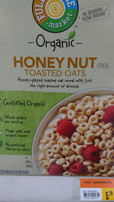 Honey nut toasted oats cereal - 0036800422117